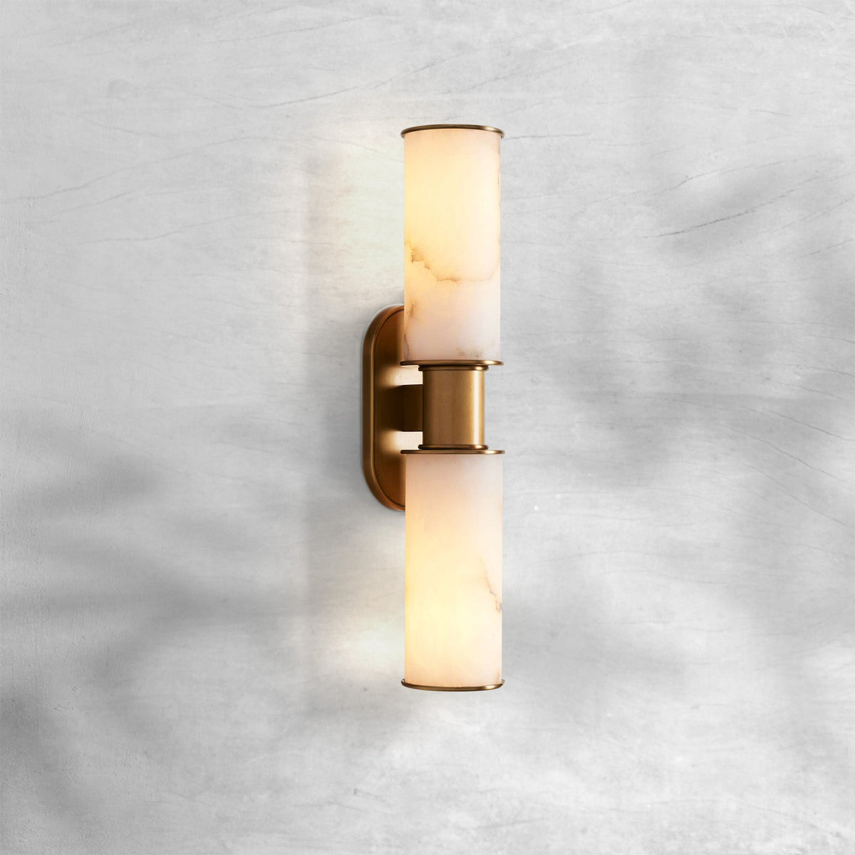 Harlin Alabaster 2-Light Wall Sconce, chandelier