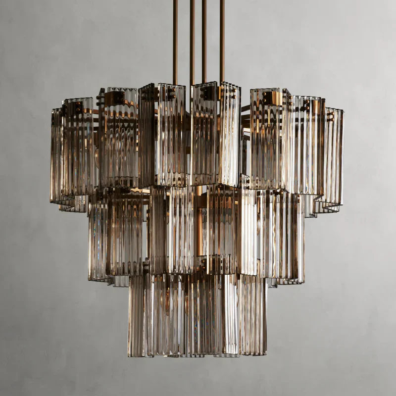 Delsie Round Art Glass Chandelier 38" 48" 60"D - view 2