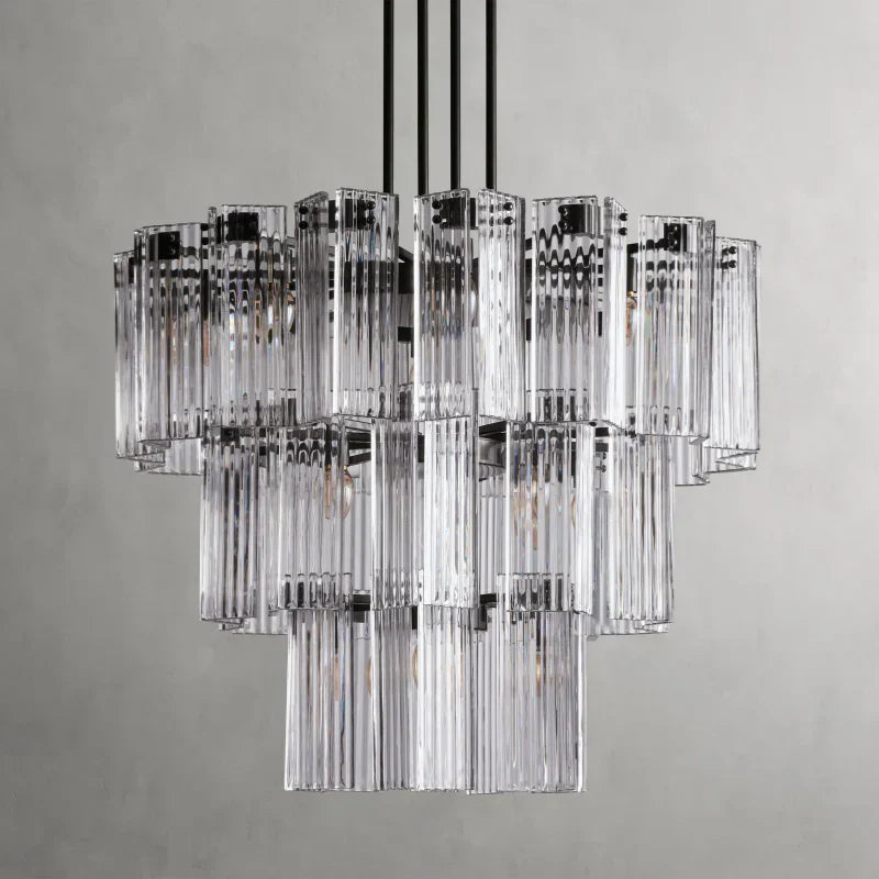 Delsie Round Art Glass Chandelier 38" 48" 60"D - view 28