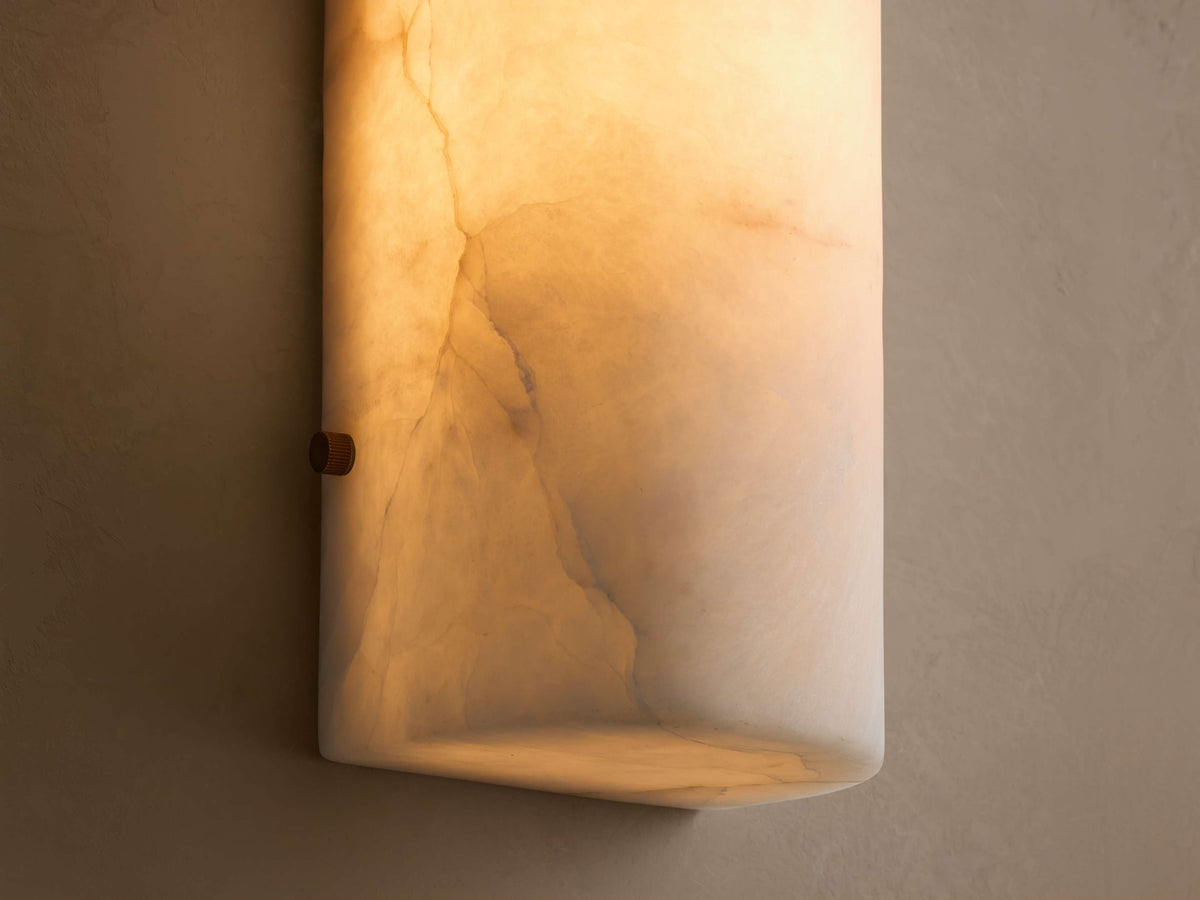 Chayla Alabaster Stone Sconce 12'' 18''H, wall sconce - view 3