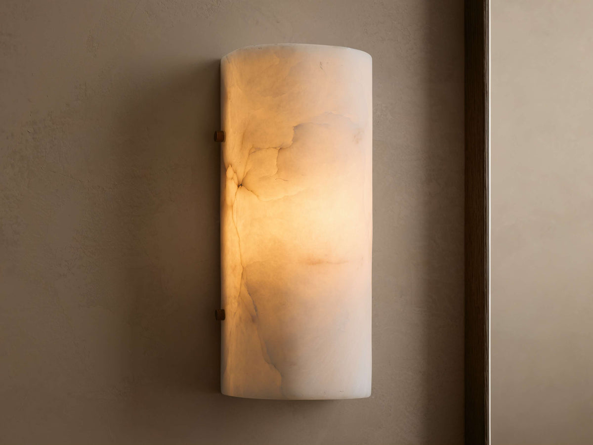 Chayla Alabaster Stone Sconce 12'' 18''H, wall sconce