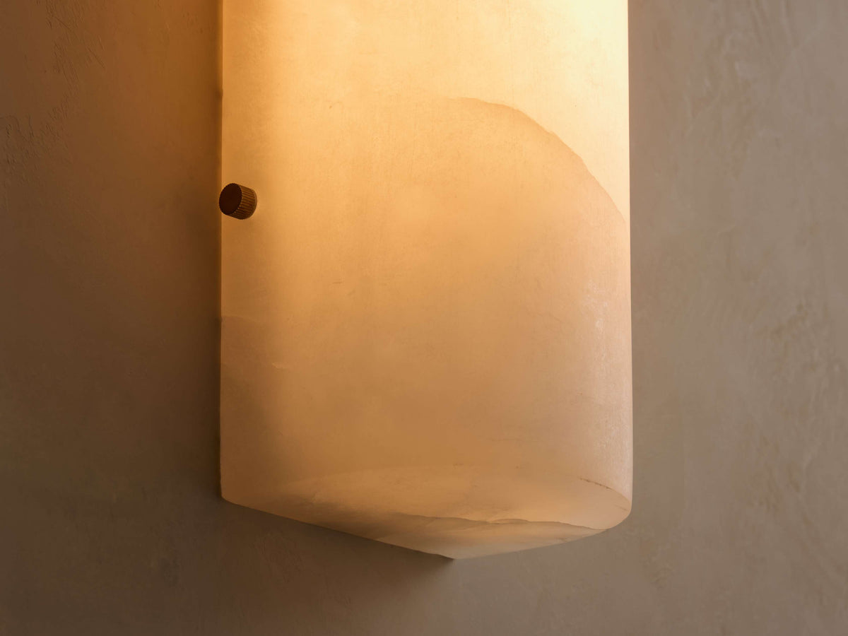 Chayla Alabaster Stone Sconce 12'' 18''H, wall sconce - view 6