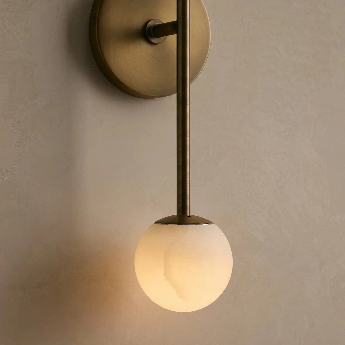 Girouette Double  Alabaster Sconce, wall sconce - view 3