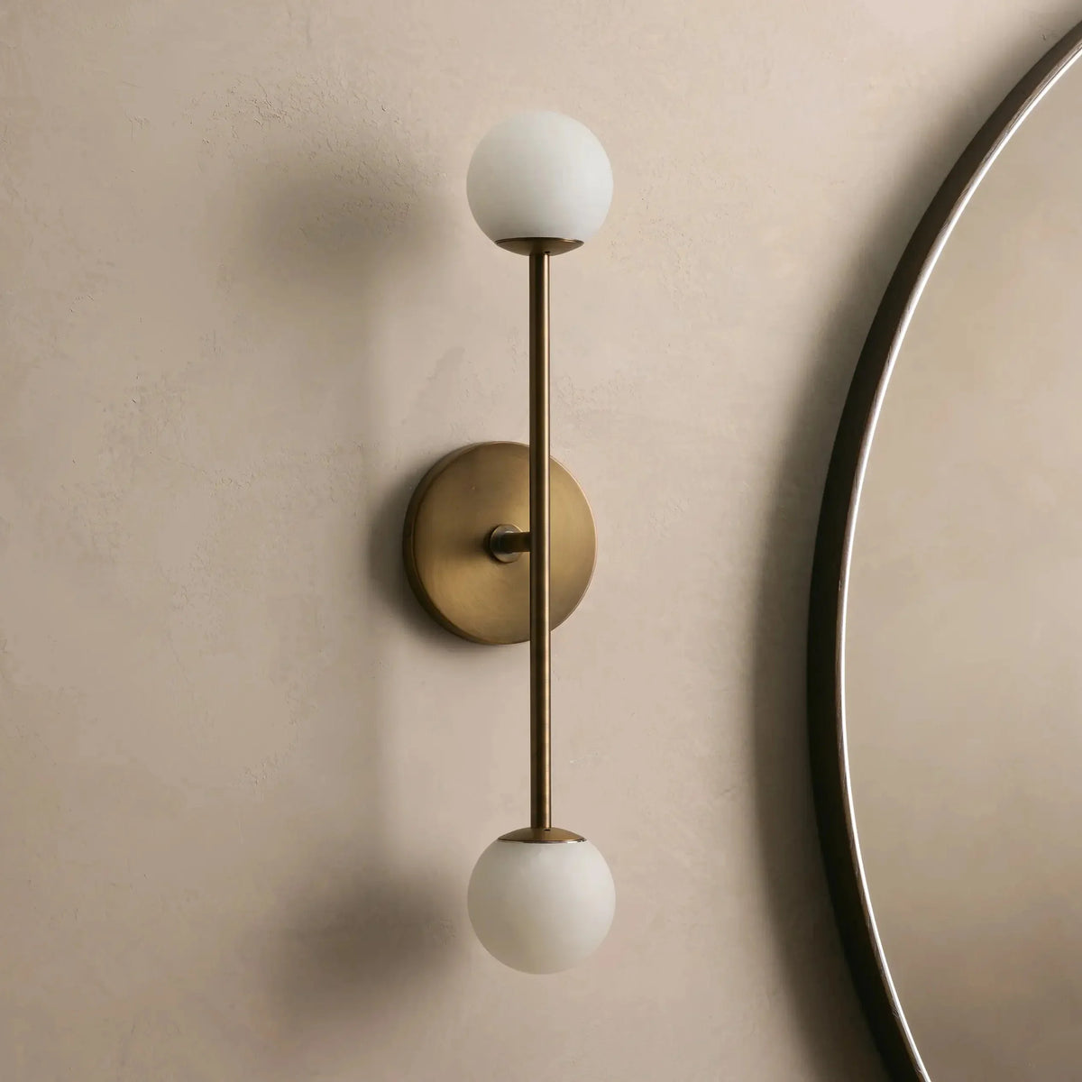 Girouette Double  Alabaster Sconce, wall sconce - view 2