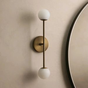 Girouette Double  Alabaster Sconce, wall sconce - view 2
