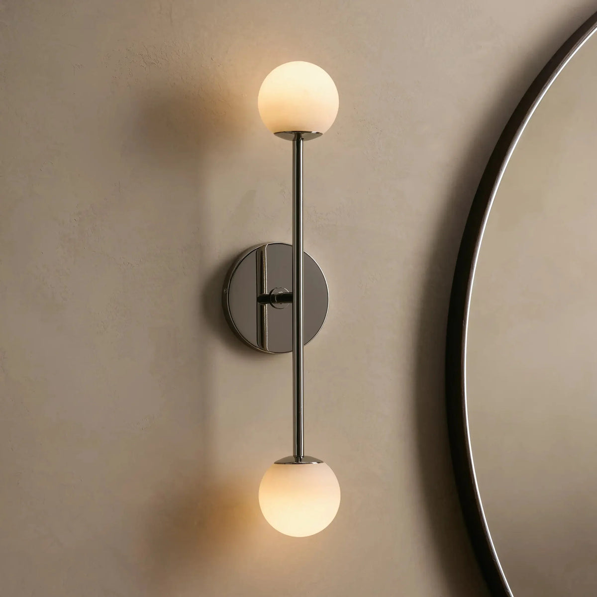 Girouette Double  Alabaster Sconce, wall sconce - view 4