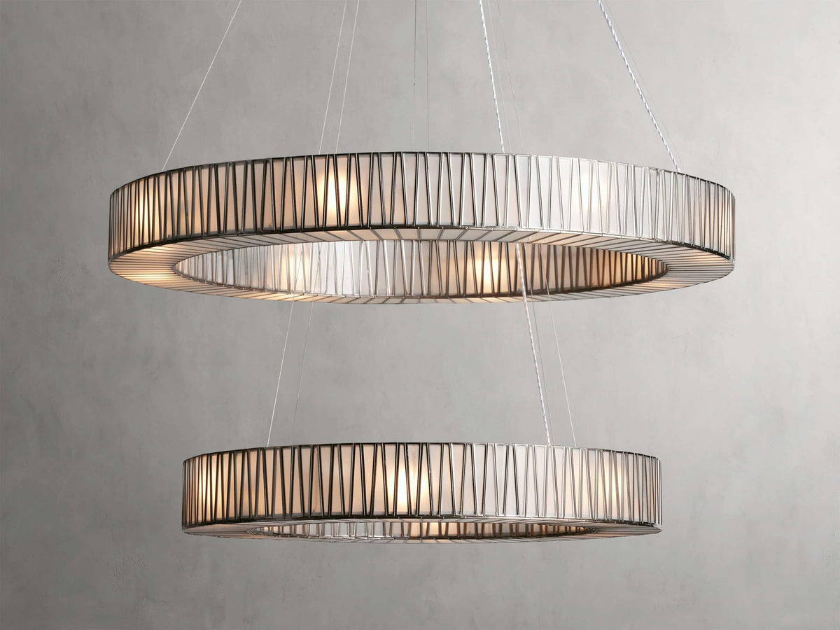 Jeunet 2-Tier Round Chandelier 47''60'', two-tier