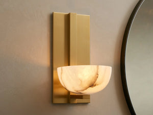 Belmira Alabaster Sconce, wall sconce