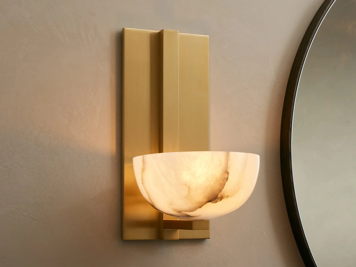 Belmira Alabaster Sconce, wall sconce