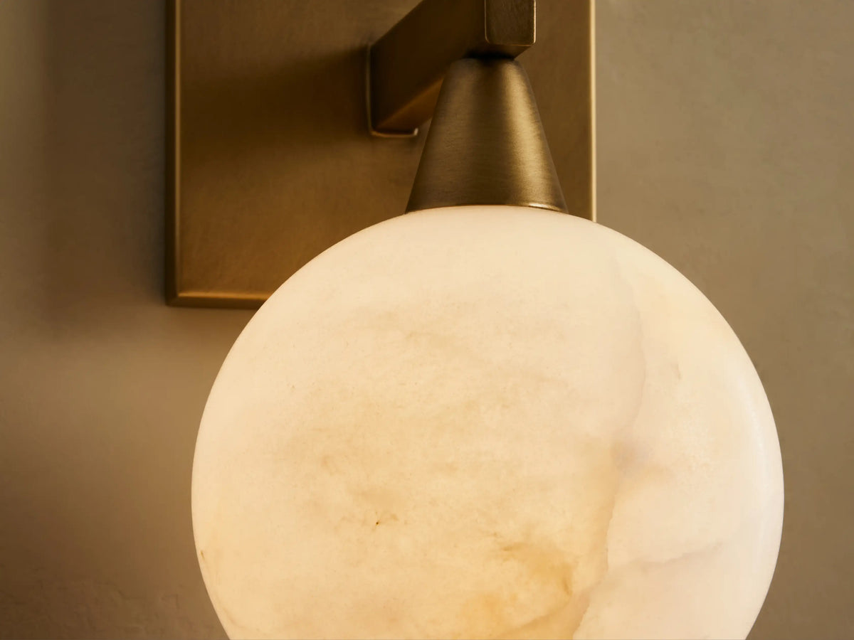 Arica Alabaster Sconce 1 Light, wall sconce - view 2