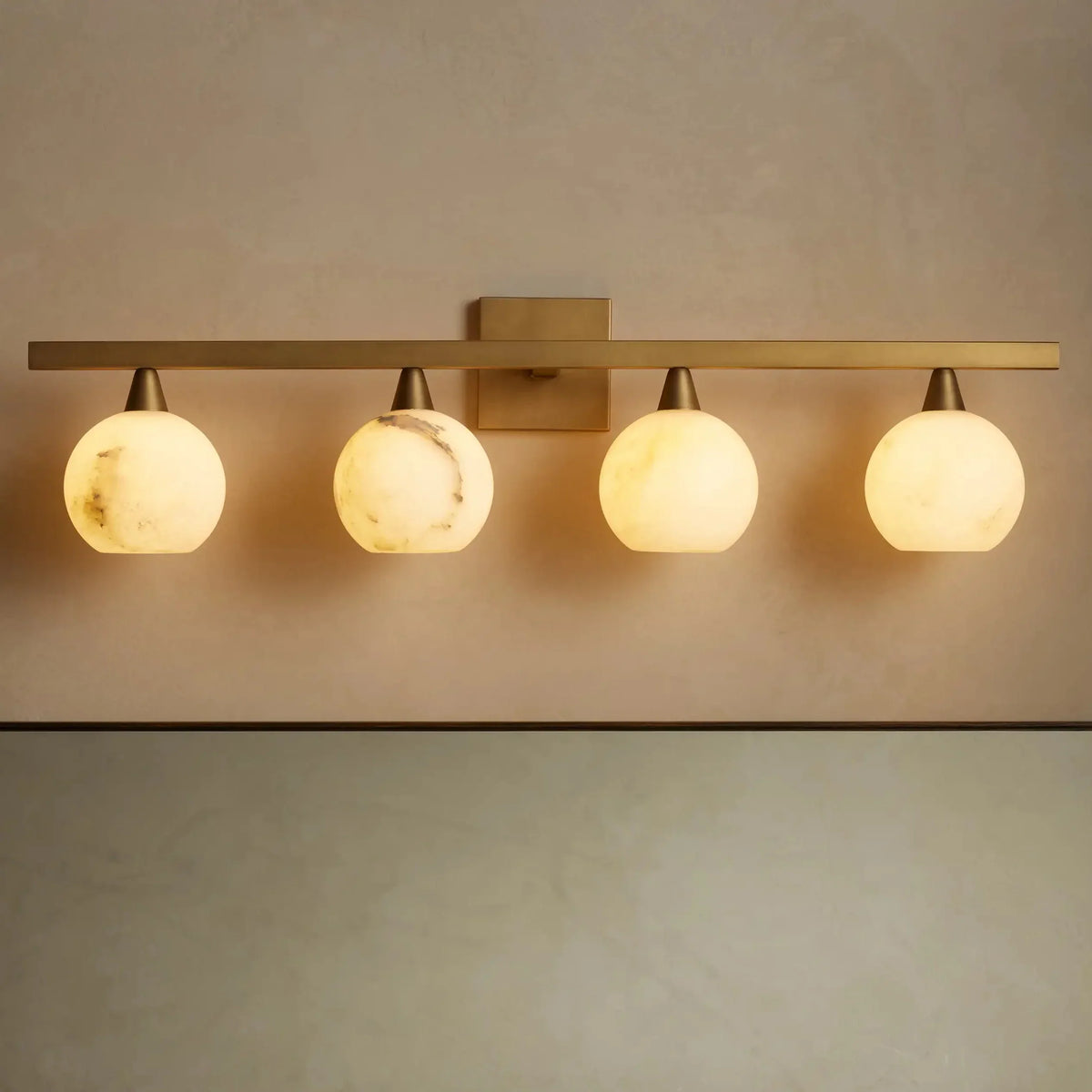 Arica Alabaster Sconce 4 Light, wall sconce