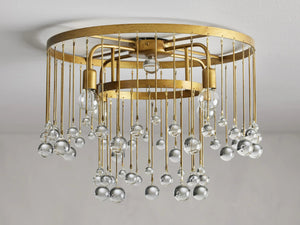 Aubrey Crystal Ball Flushmount, flush mount - view 6