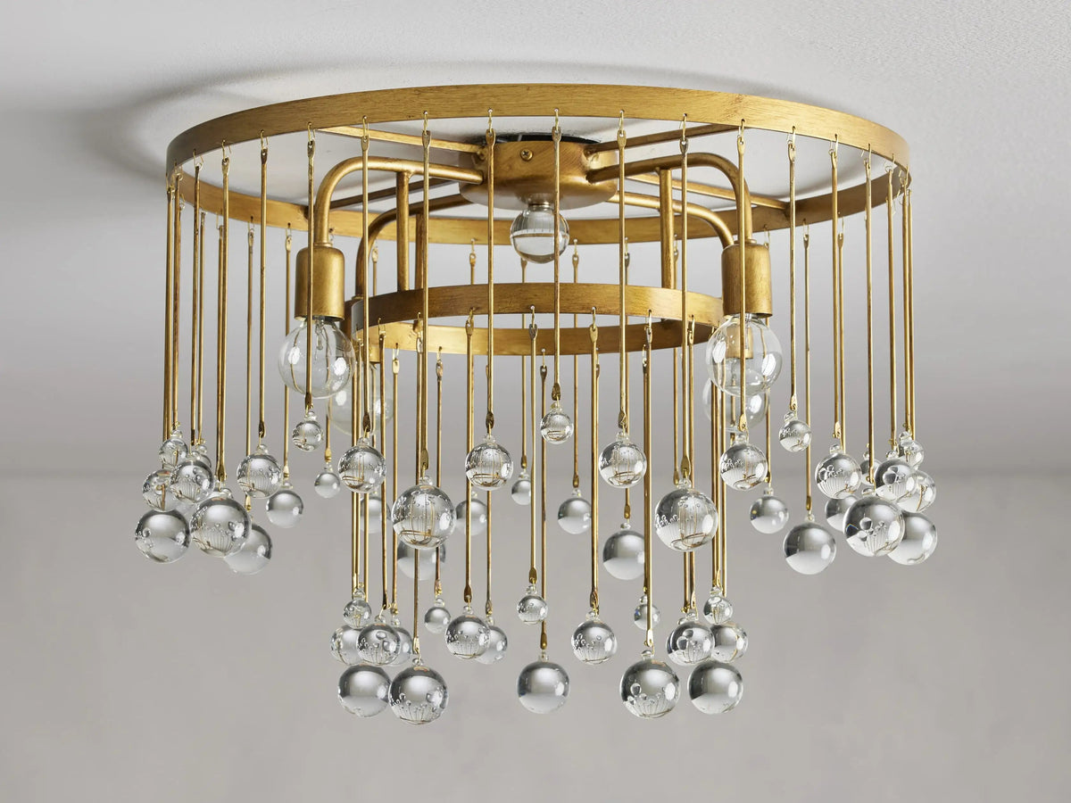 Aubrey Crystal Ball Flushmount, flush mount - view 6