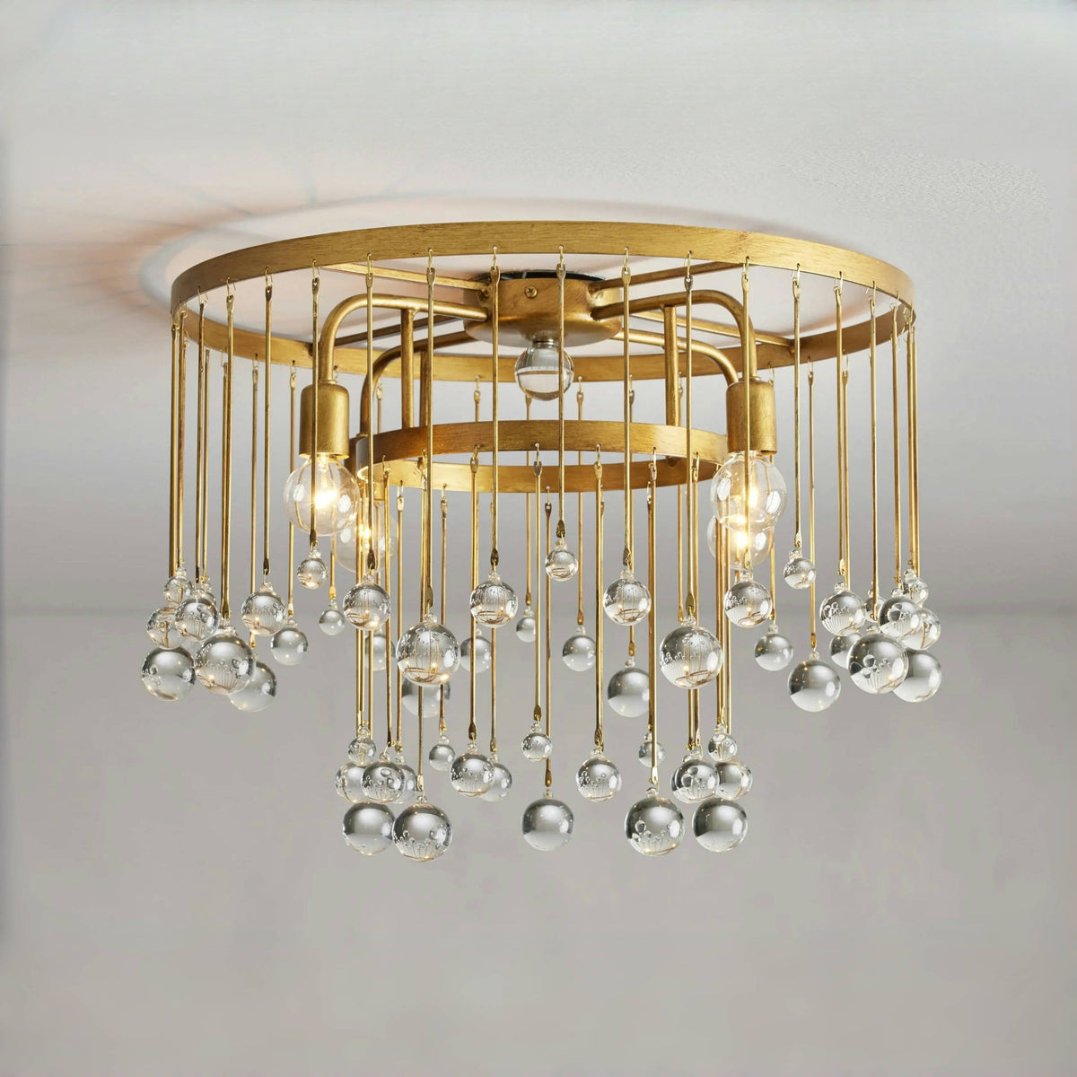 Aubrey Crystal Ball Flushmount, flush mount