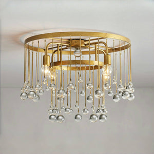 Aubrey Crystal Ball Flushmount, flush mount