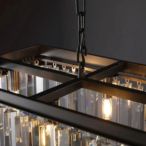 Riel Rectangular Chandelier 59" - view 7