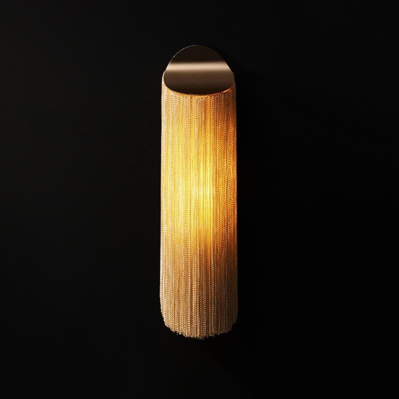 Alisa Plated Aluminum Tassel Long Wall Lamp, wall sconce - view 4