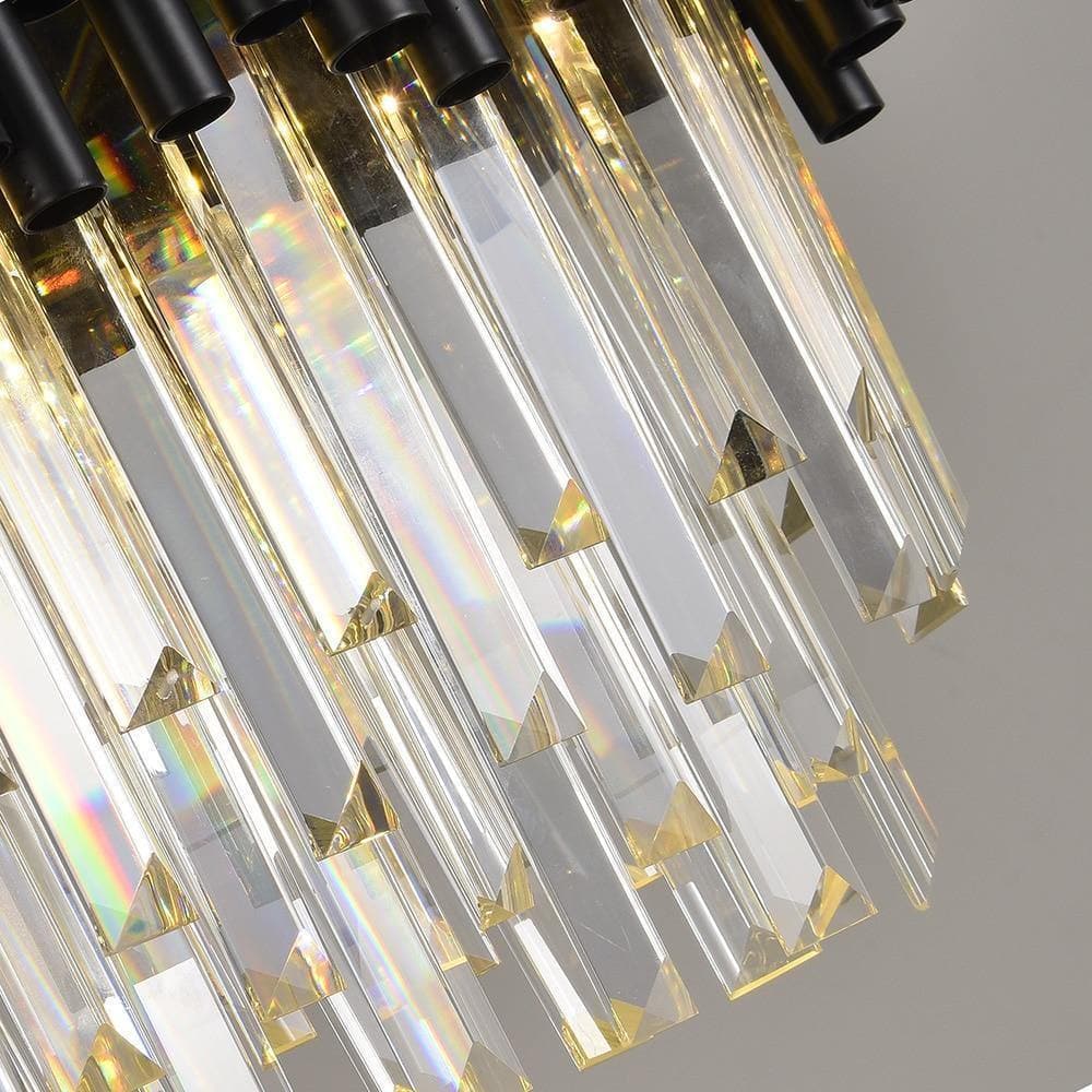 Modern Classic Black Length Crystal Chandelier - view 5