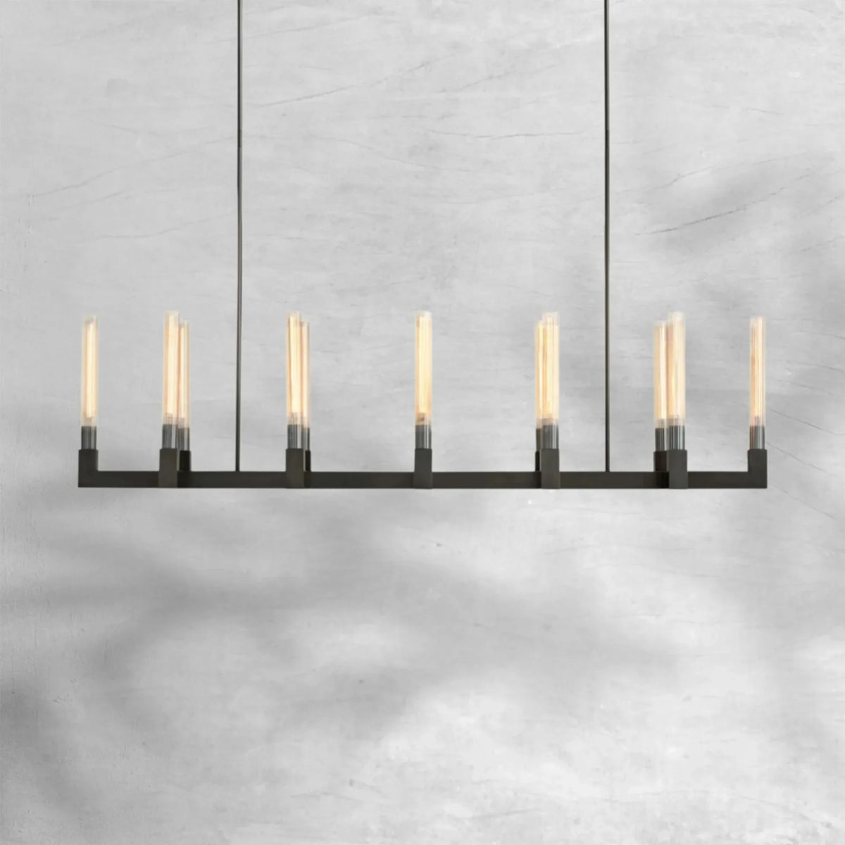 Chantelle Glass Linear Chandelier 67" - view 2