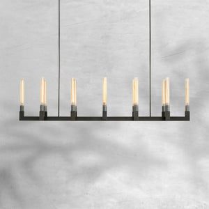 Chantelle Glass Linear Chandelier 67" - view 2