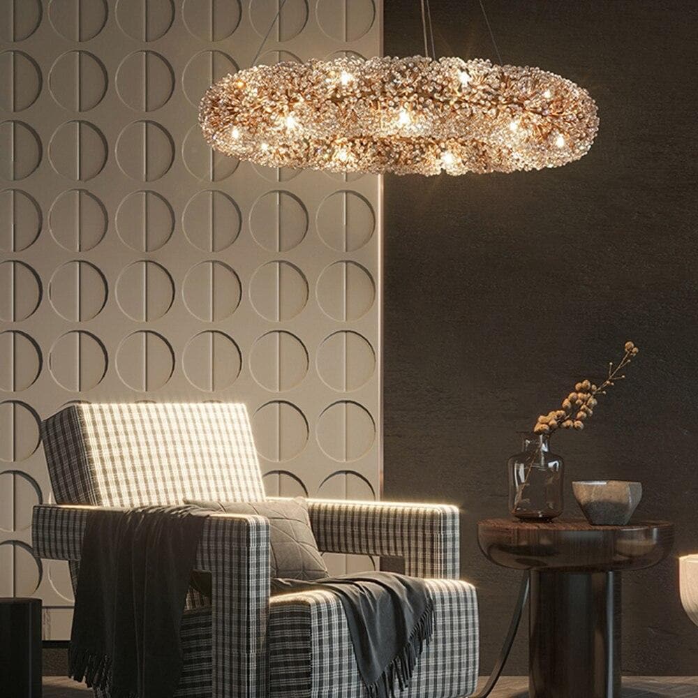 Vosa Crystal Pendant Modern Crystal Ring Chandelier - view 3