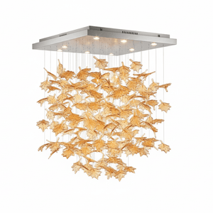 Multicolor Crystal Spiral Maple Leaf Chandelier - view 54