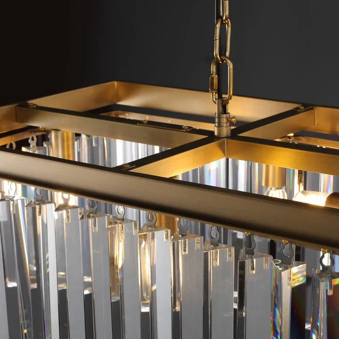 Riel Rectangular Chandelier 59" - view 5