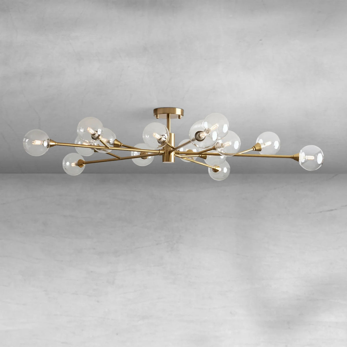 Apollo Moder Glass Ball Flushmount 20''36''47'', flush mount - view 2