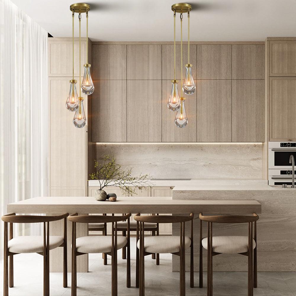 Raindrop 3-Light Rod Round Chandelier - view 5