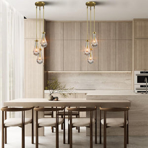 Raindrop 3-Light Rod Round Chandelier - view 5