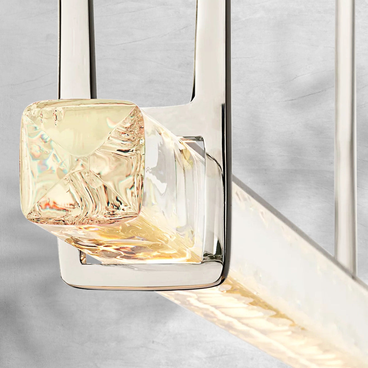 Aureon Crystal Single Bar Linear Chandelier - view 5