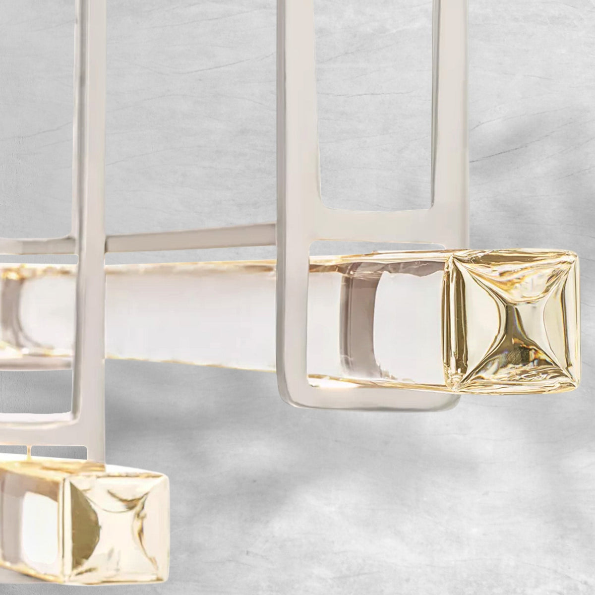 Aureon Crystal Triple Bar Linear Chandelier - view 6