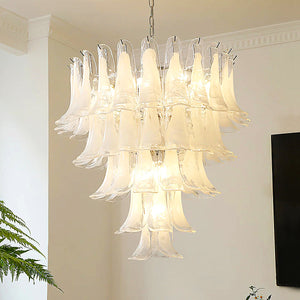 Virelia Tiered Glass Chandelier - Gold - view 7