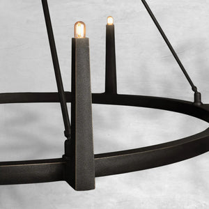 Emmet Round Chandelier 42''54'' - view 7