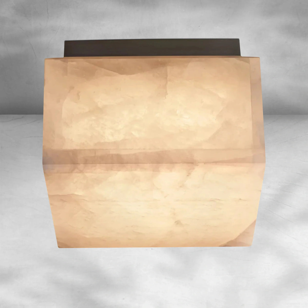 Riora Calcite Square Flushmount 6"10"14", flush mount - view 3
