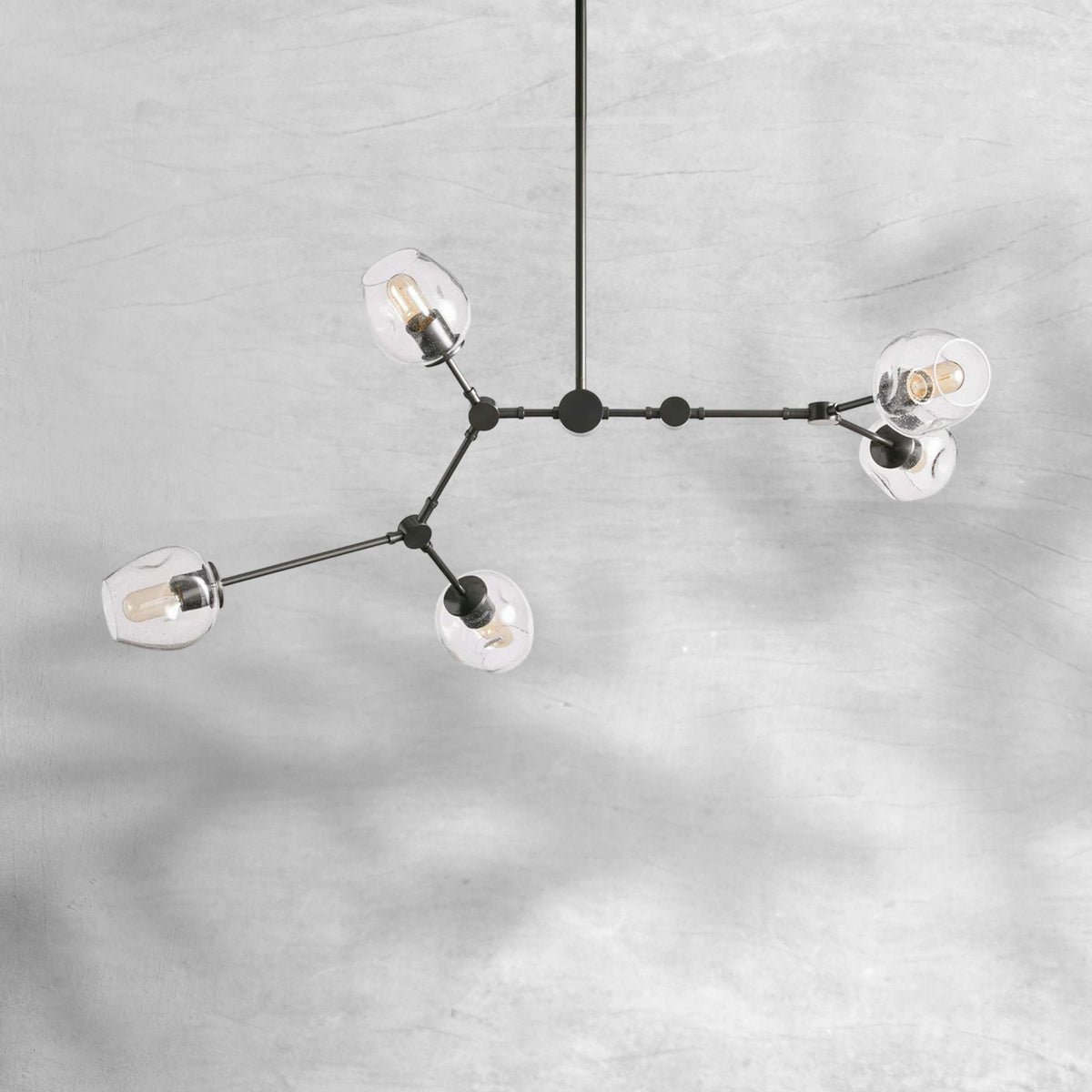 Covington Horizontal White Globe Branching Bubble Chandelier - view 9