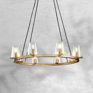 Prism Glass Round Chandelier 36"48"60" - view 7