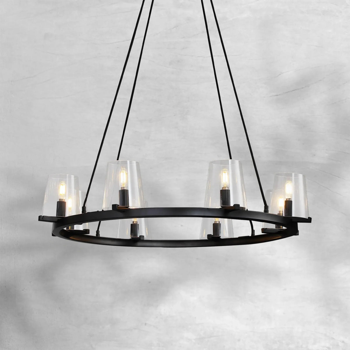 Prism Glass Round Chandelier 36"48"60" - view 9