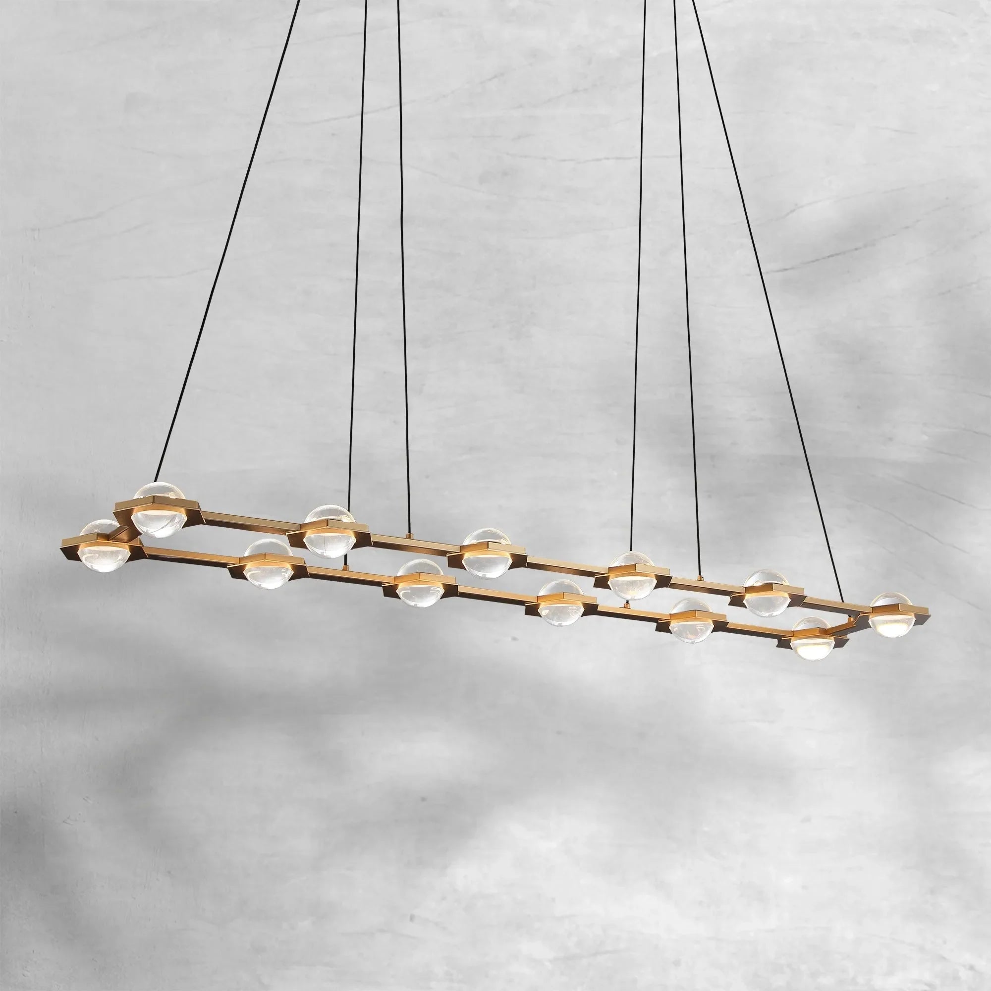 Eldric Rectangular Chandelier 54"72"