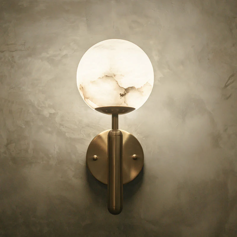 Renata Alabaster Global Wall Sconce - view 2
