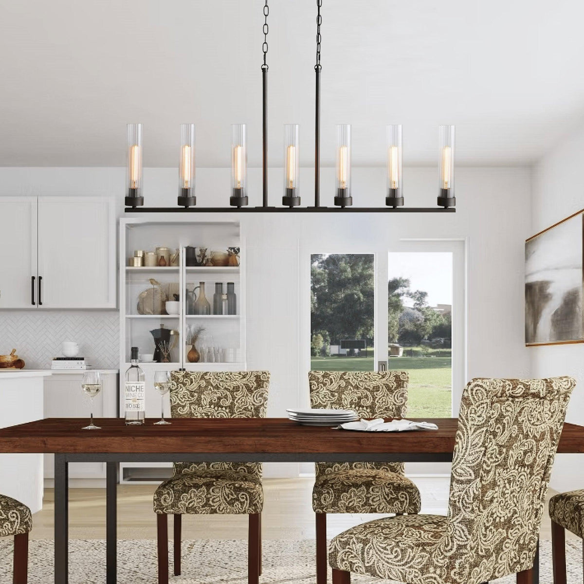 Andreas Linear Chandelier 5/7/8 Light - view 2