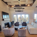 Celestine Vintage Round Chandelier Black Color