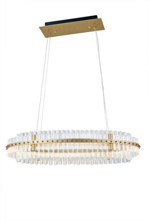 Aquinox 2-Tier Oval Chandelier, two-tier
