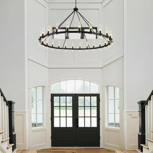 70 Inch Wagon Wheel Chandelier - view 9