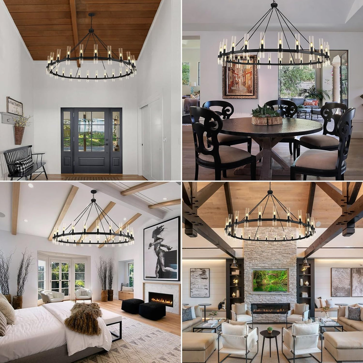 70 Inch Wagon Wheel Chandelier - view 16