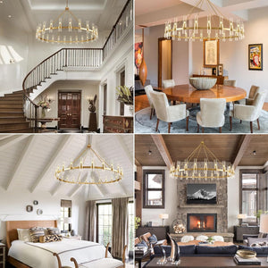 70 Inch Wagon Wheel Chandelier - view 7