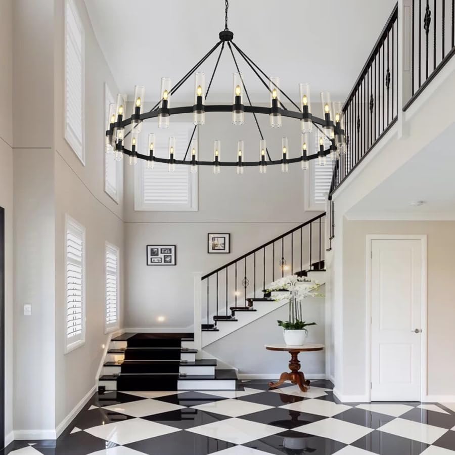 70 Inch Wagon Wheel Chandelier - view 10