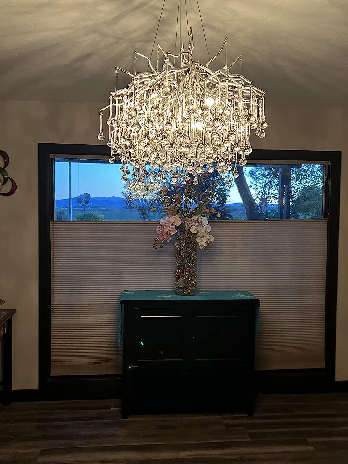 Stunning Tree Branch Crystal Chandelier with Clear Teardrop-shaped for Living/Dining Room - view 33