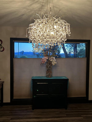 Stunning Tree Branch Crystal Chandelier with Clear Teardrop-shaped for Living/Dining Room - view 33