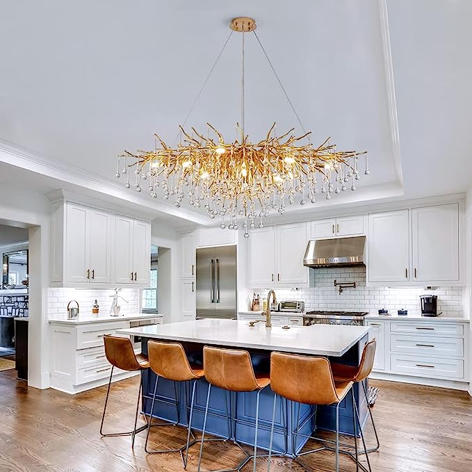 Stunning Tree Branch Crystal Chandelier with Clear Teardrop-shaped for Living/Dining Room - view 13
